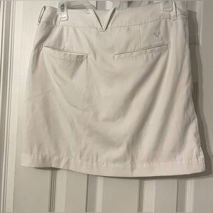 White callaway gold skirt